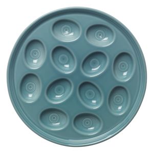turquoise fiesta egg tray 11-inch