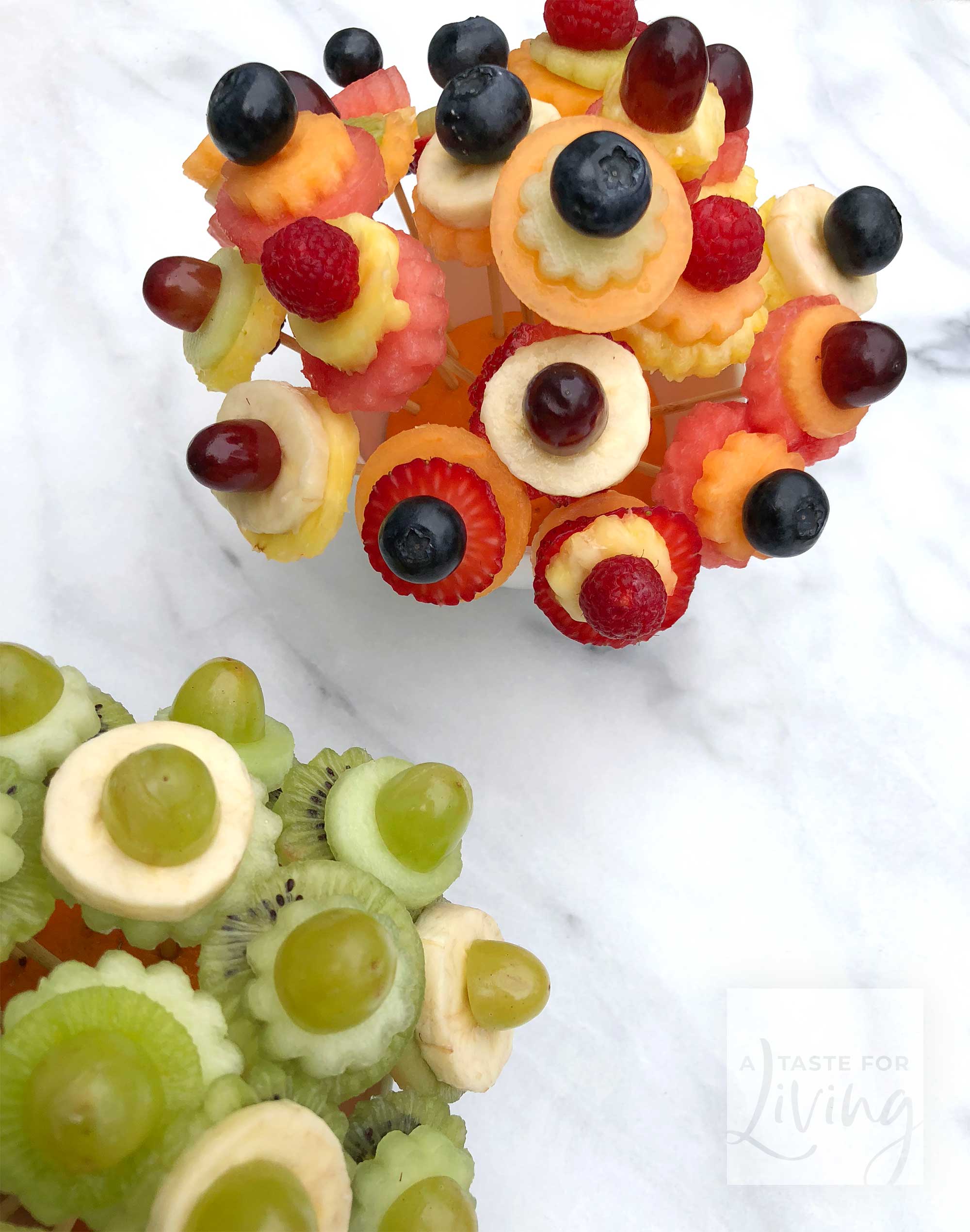 How to Make Mini Fresh Fruit Bouquets by A Taste for Living