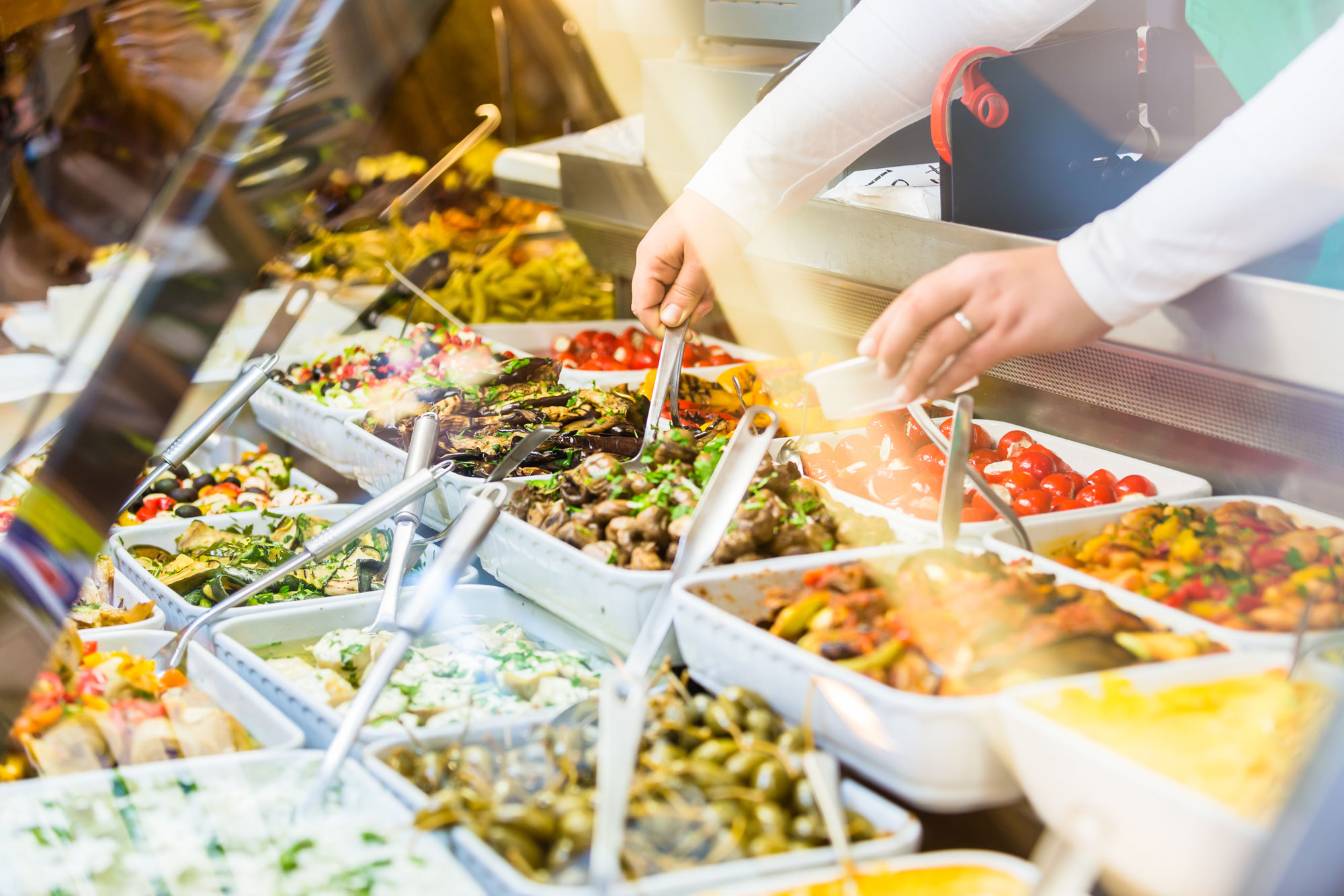 Can't Cook? Pick up some premade foods and serve them up to your guests.