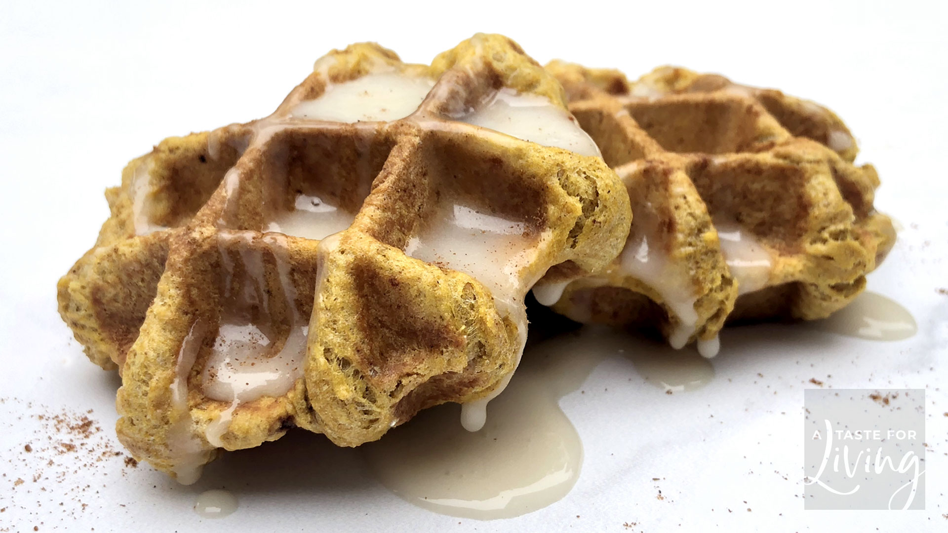 Pumpkin Spice Scone Waffles with Buttermilk Frosting — The Waffle Project